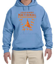 Unisex Gilden Adult Dry Blend Hooded Sweatshirt - Carolina Blue